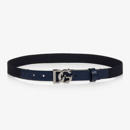 Dolce & Gabbana-حزام لون أسود وكحلي للأولاد | Childrensalon