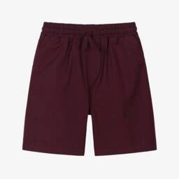 Шорты из хлопка бордовые с логотипами DG для мальчиков