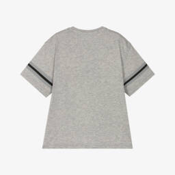Dolce & Gabbana-Boys Grey Cotton Logo T-Shirt | Childrensalon