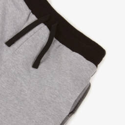 Dolce & Gabbana-Boys Grey Cotton Varsity Logo Shorts | Childrensalon