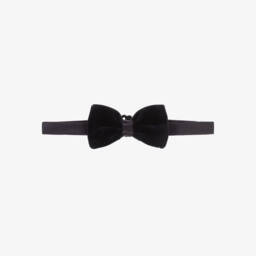 Dolce & Gabbana-Boys Navy Blue Velvet Bow Tie | Childrensalon