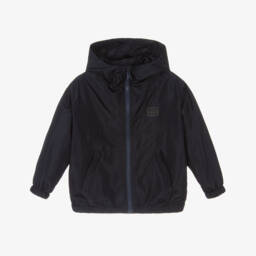 Boys Navy Blue Windbreaker Jacket