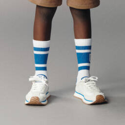 Dolce & Gabbana-Boys White Logo Trainers | Childrensalon