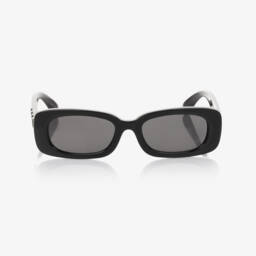 Dolce & Gabbana-Girls Black DG Charms Sunglasses | Childrensalon