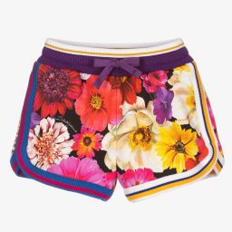 Dolce & Gabbana-Girls Floral Jersey Shorts | Childrensalon