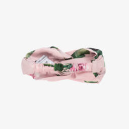 Dolce & Gabbana-Girls Pink Roses Headband | Childrensalon