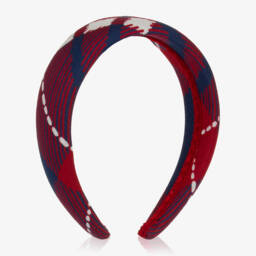 Dolce & Gabbana-Girls Red & Navy Blue Tartan Jersey Dress | Childrensalon