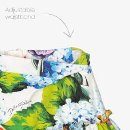 Dolce & Gabbana-Girls White Hydrangea Skirt | Childrensalon