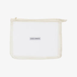 Dolce & Gabbana-Girls White & Purple Majolica Print Swimsuit | Childrensalon