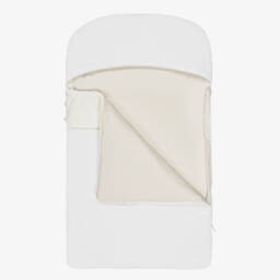 Dolce & Gabbana-Ivory & Beige Cotton Crest Logo Nest (82cm) | Childrensalon