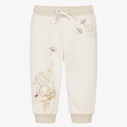 Ivory & Beige Leopard Cub Joggers