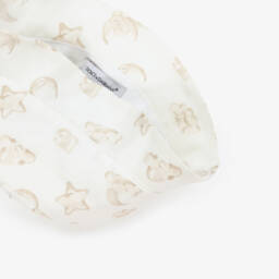 Dolce & Gabbana-Ivory Linen Moons & Stars Baby Hat | Childrensalon