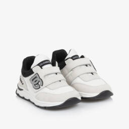 Dolce & Gabbana-Baby Boys Black & White Majolica Print Cotton Zip-Up Top | Childrensalon