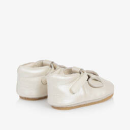 Donsje-Girls Ivory Leather Unicorn Pre-Walkers | Childrensalon