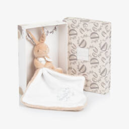 Doudou et Compagnie-Beige Bunny Comforter (32cm) | Childrensalon