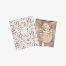 Doudou et Compagnie-Beige Bunny Soft Musical Pull Toy (20cm) | Childrensalon