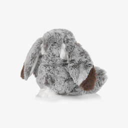 Doudou et Compagnie-Grey & White Fluffy Bunny Soft Toy (20cm) | Childrensalon