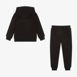 EA7 Emporio Armani-بدلة رياضية قطن لون أسود للأولاد | Childrensalon