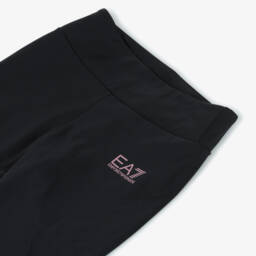 EA7 Emporio Armani-Girls Black Vigor7 Active Leggings | Childrensalon
