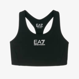 Girls Black Vigor7 Sports Bra Top