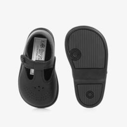 Early Days-Black T-Bar First Walker Shoes | Childrensalon