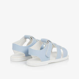 Early Days-Blue Faux Leather First-Walker Sandals | Childrensalon