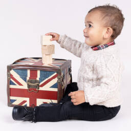 Early Days-Boys Blue First Walker Shoes | Childrensalon