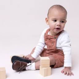 Early Days-Boys Brown First Walker Shoes | Childrensalon