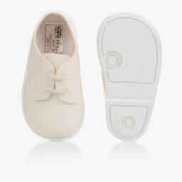 Early Days-Boys Ivory First Walker Shoes | Childrensalon
