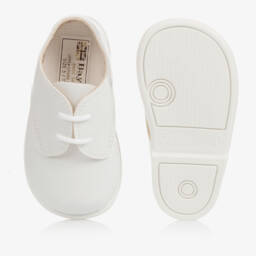 Early Days-Boys White First Walker Shoes | Childrensalon