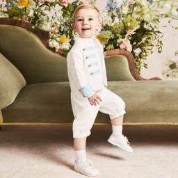 Early Days-Boys White First Walker Shoes | Childrensalon