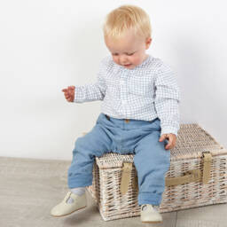 Early Days-Кремовые кожаные пинетки | Childrensalon