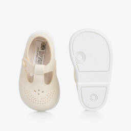 Early Days-Ivory T-Bar Baypods First Walker Shoes | Childrensalon