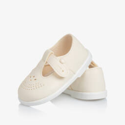 Early Days-Ivory T-Bar Baypods First Walker Shoes | Childrensalon