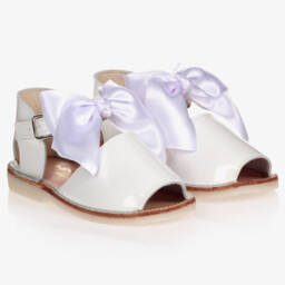 Early Days-White Patent Leather Sandals | Childrensalon