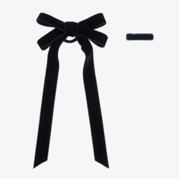 EIRENE-Girls Navy Blue Pleated Tweed Skirt | Childrensalon