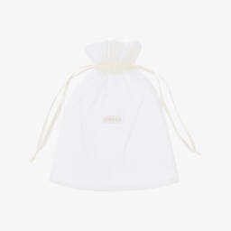 EIRENE-Girls Navy Blue Velvet Bow Hair Elastic & Clip (12cm) | Childrensalon