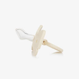 Elodie-Baby Girls Ivory Binky Bow Dummy | Childrensalon
