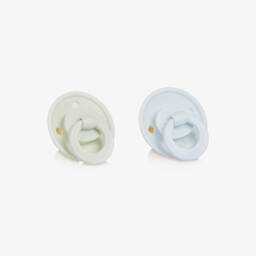 Elodie-Blue & Green Binky Bundle Dummies (2 Pack) | Childrensalon