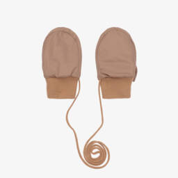 Elodie-Brown Bunny Baby Mittens | Childrensalon