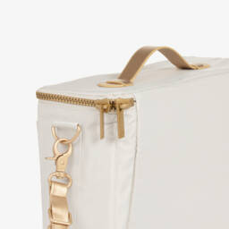 Elodie-حقيبة تغيير الحفاضات لون أبيض للأطفال (28 سم) | Childrensalon