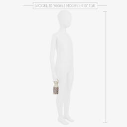 Elodie-Girls Beige Floral Water Bottle (16cm) | Childrensalon