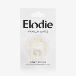 Elodie-Girls White Binky Bloom Dummy | Childrensalon