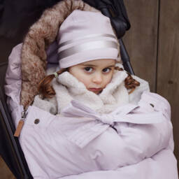 Elodie-Purple Padded Footmuff (90cm) | Childrensalon