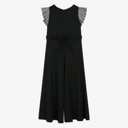 couture by Elsy-Girls Black Milano Jersey Jumpsuit | Childrensalon