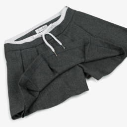 Elsy-Юбка-шорты серая плиссированная для девочек | Childrensalon