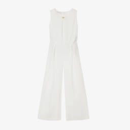 couture by Elsy-Girls Ivory Chain Jumpsuit | Childrensalon