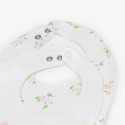 Emile et Rose-طقم هدية أرنب مع مرايل لون زهري | Childrensalon