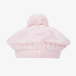Emile et Rose-Baby Girls Pink Cotton Beret | Childrensalon