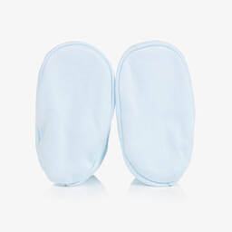 Emile et Rose-طقم بوت وقبعة قطن لون أزرق | Childrensalon